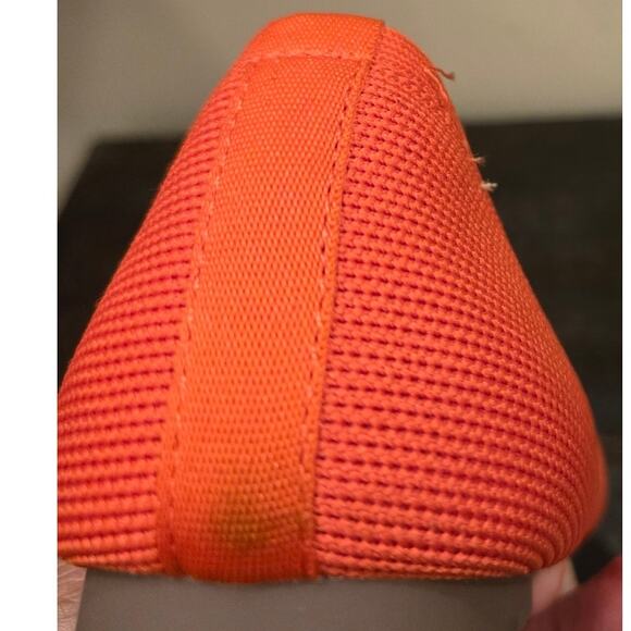 CYNTHIA ROWLEY Chelsea Orange Pointed Toe Slip On Flats Size 8 - Picture 4 of 8